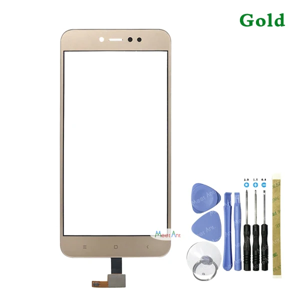 Gold Have Tool AAA для Xiaomi Redmi Примечание 5A Prime 5,5 дюймов сенсорный экран дигитайзер сенсор внешняя стеклянная панель объектива Черный Белый Золотой - Цвет: Gold Have Tool