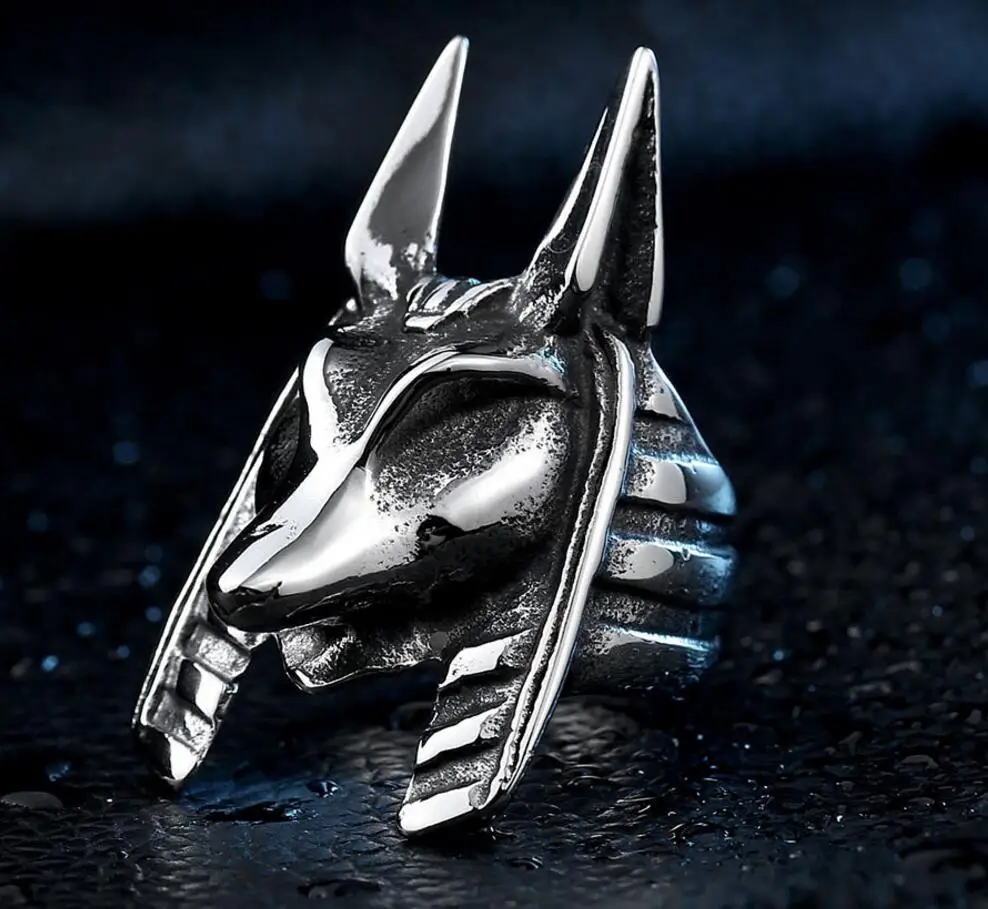 2020 готическое мужское египетское кольцо Фараон из нержавеющей стали властное в