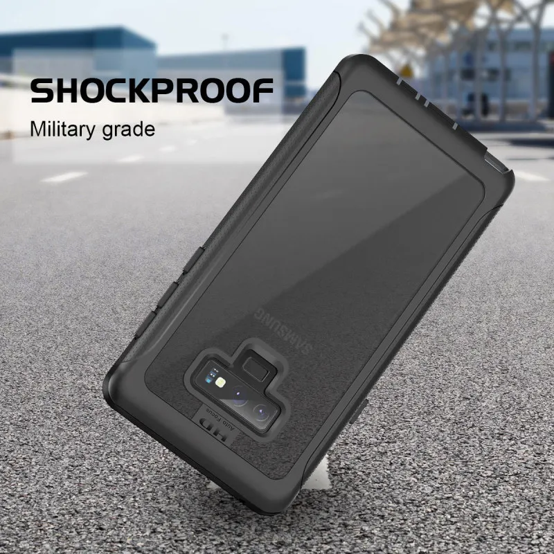 GrandEver Bumper Case for Samsung Galaxy Note 9 10 S9 S8 Plus case PC TPU Back Cover For S10e S10 plus Clean |