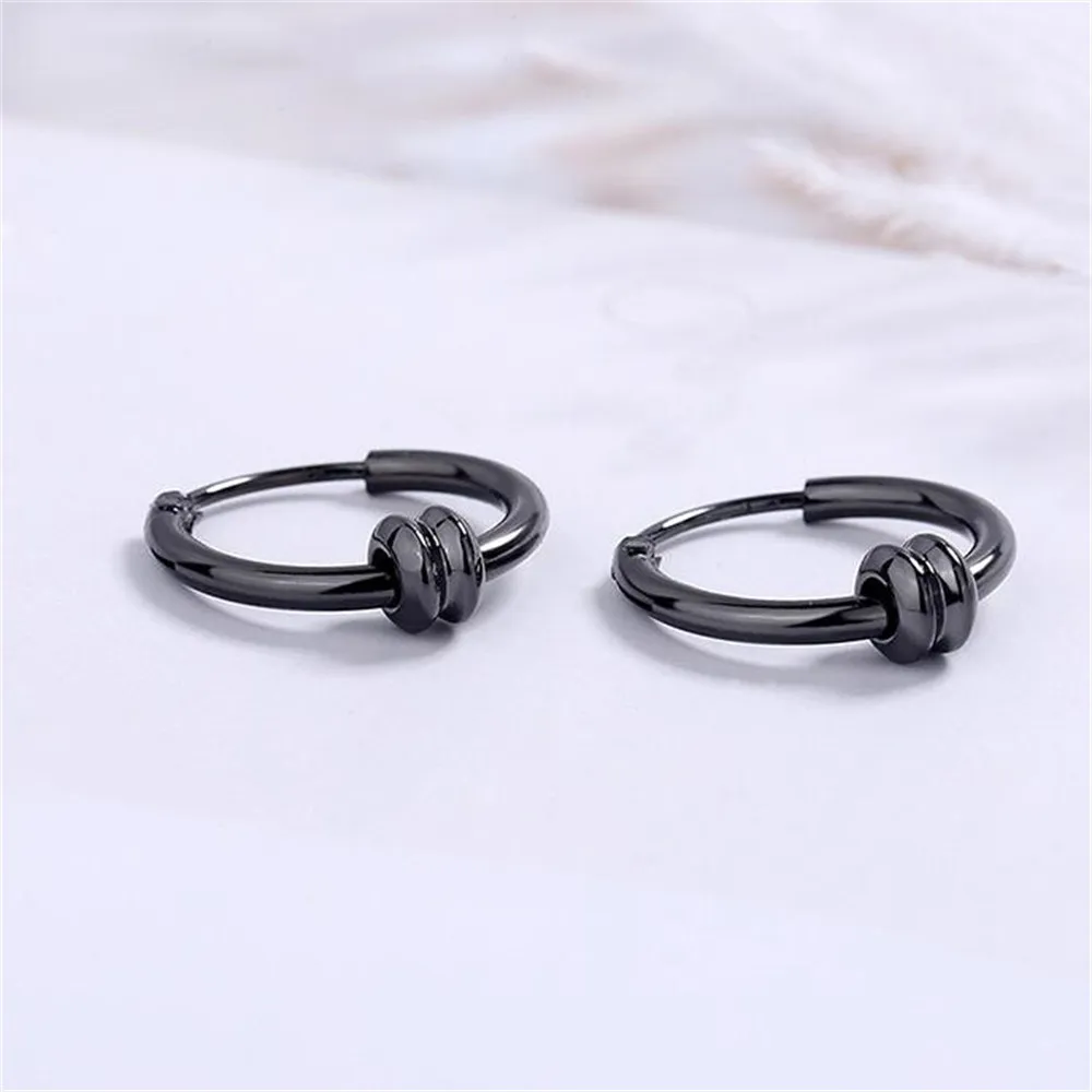 

Серьги-кольца SHQIYAYI из нержавеющей стали для женщин и мужчин, круглая серьга круга для пирсинга, противоаллергическая застежка для ушей, кор...
