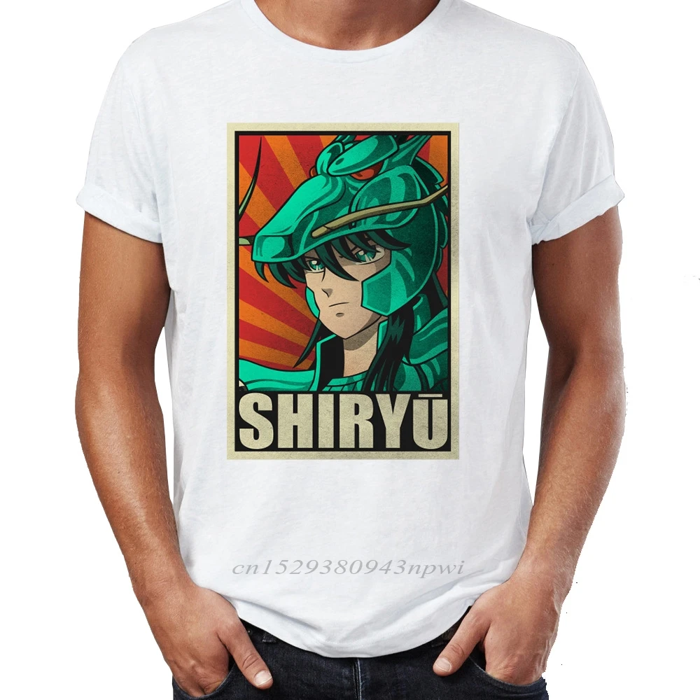 Для мужчин's футболка святая Сейя мистическая одежда ИККИ Hyoga Shiryu избегать аниме