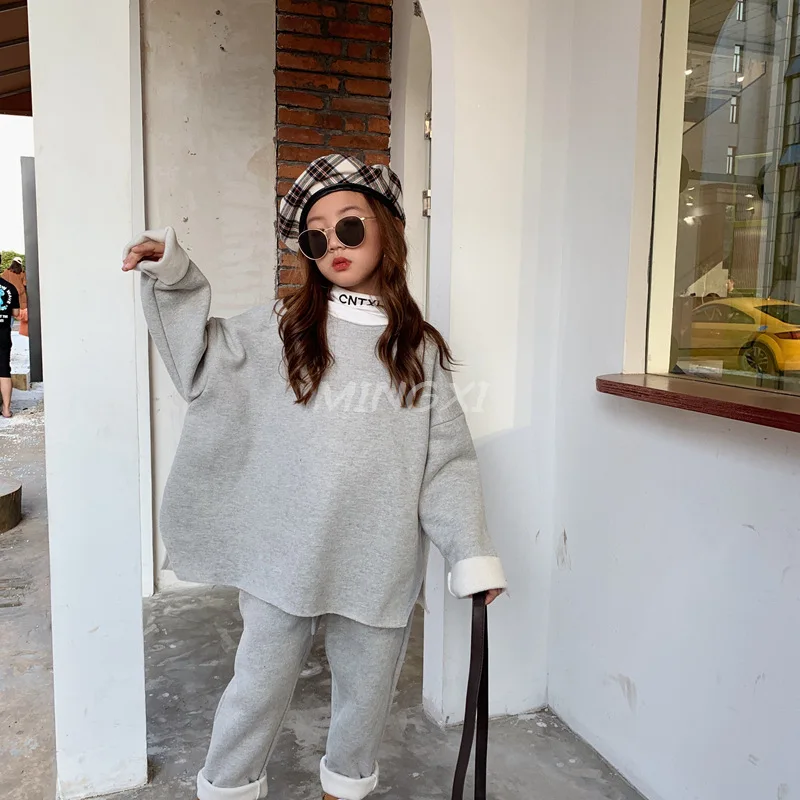 Детская одежда 2019 Зимний новый детский костюм Детский свитер надеваемый через