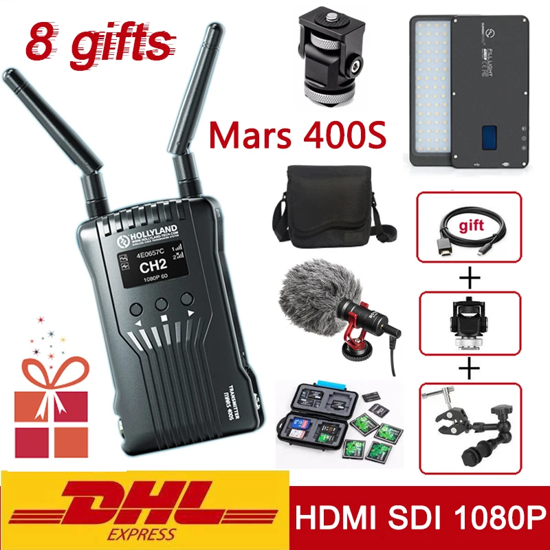 В наличии Hollyland Mars 400s система беспроводной передачи видео HDMI совместимый SDI 1080P HD