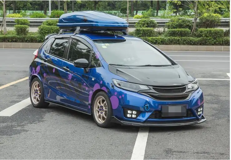 Для Honda FIT JAZZ Body kit спойлер 2014-2016 для ABS задний передний бампер диффузор защитные