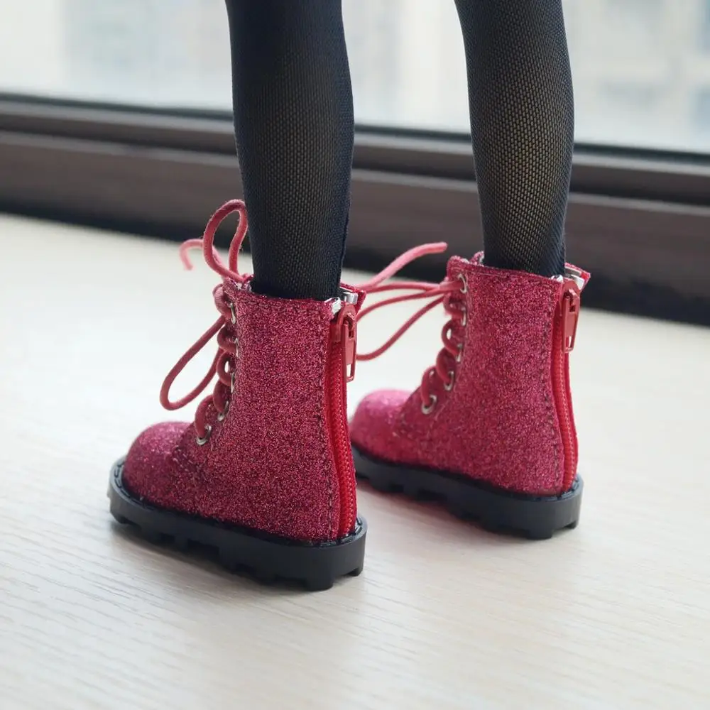 BJD/обувь Короткие сапоги из искусственной кожи розового цвета для роста 1/3 60 см 24