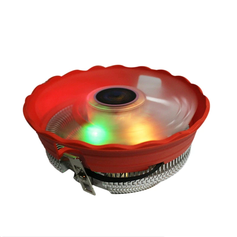 Cpu Cooler 12 см 3Pin Led Rgb вентилятор охлаждения для Lga 775/1156/1155/1151/1150/Amd|Охлаждающие