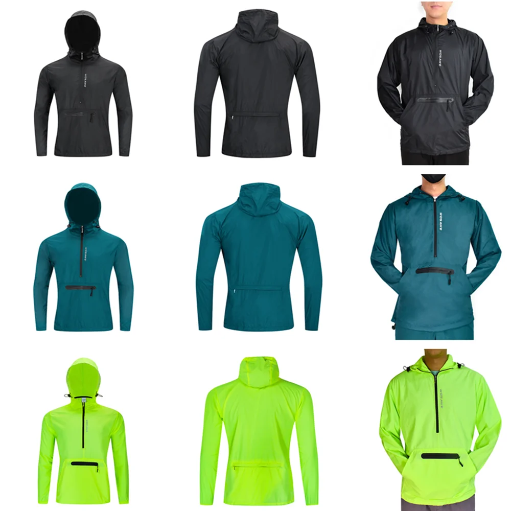 Ветровка WOSAWE мужская с капюшоном тонкая мотоциклетная куртка светоотражающая