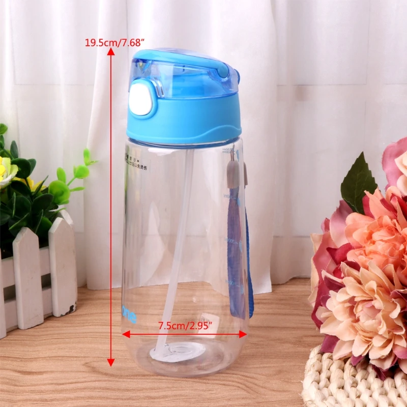 

2019 New 500ML Baby Kids Children Portable Feeding Drinking Water Bottle Cup With Straw Baby Care