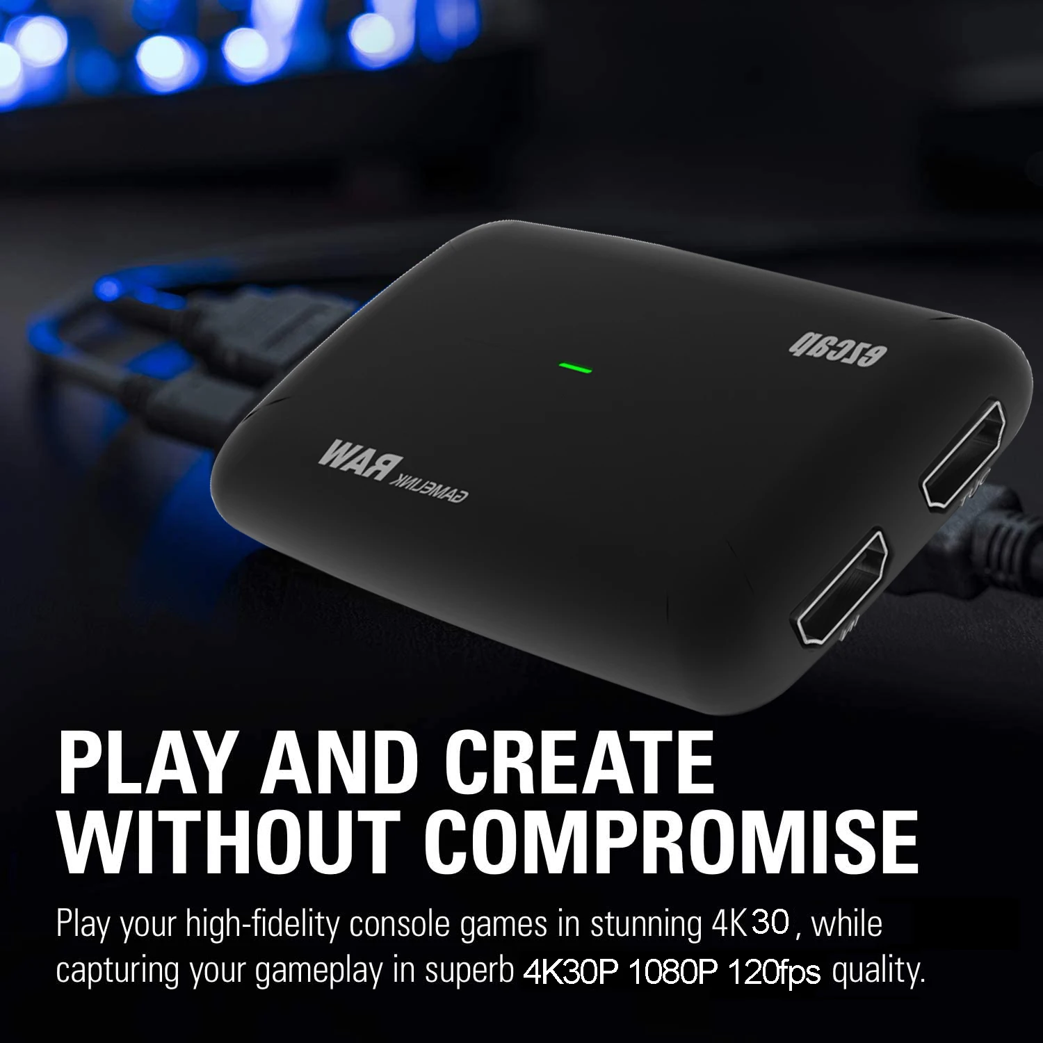 Ezcap 321 USB 3 0 HD игровой захват карта для прямой трансляции видео коробка записи в 4K 30