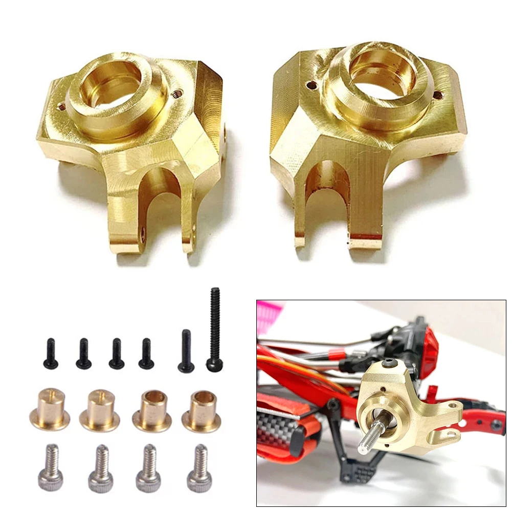 

RCTOYFUN 2 × Радиоуправляемый автомобиль CNC Твердый латунный тяжелый металлический передний рулевой кулачок части для 1/10 радиоуправляемого авт...