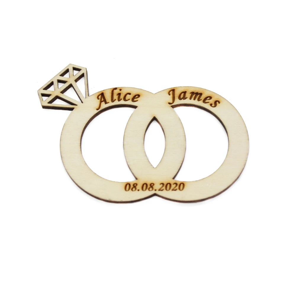 Акриловое кольцо с гравировкой 8 см|Украшения своими руками для вечеринки| |