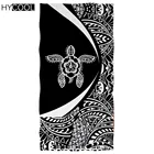 Пляжное полотенце из микрофибры для взрослых, Гавайская морская черепаха, полинезийский принт, мягкое Впитывающее дышащее летнее одеяло для серфинга