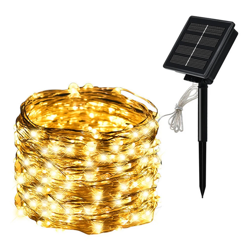 300 светодиодный солнечный светильник напольный строка s для праздника