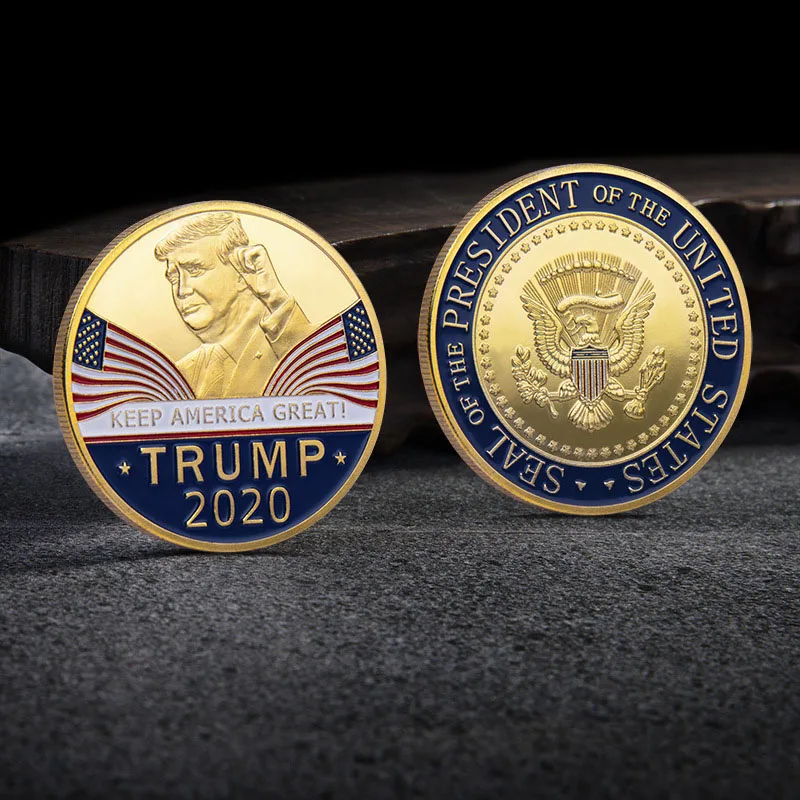 Забавный креативный сувенир Keep America Great New 2020 с изображением Трампа Коллекционная