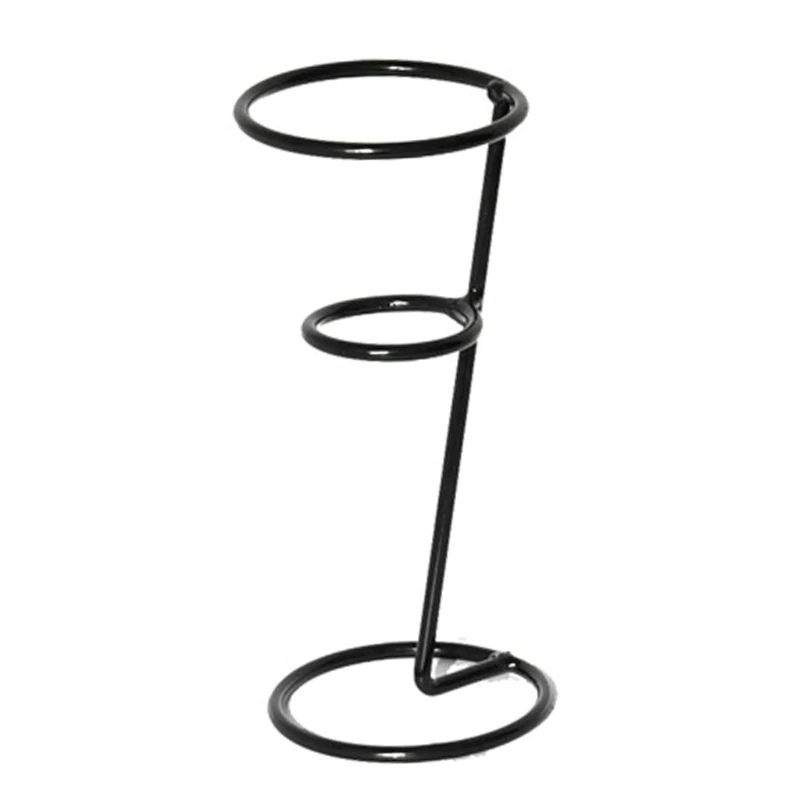 

T8NA Black Iron Ice Cream Holder Cupcake Cones Stand Rack Display Snow Cones Sushi Hand Rolls Popcorn