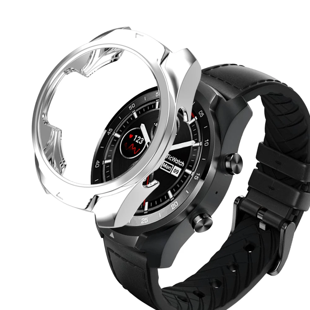 

Watch Screen Protector Case For Ticwatch Pro 3 Smart Watch Accessories Full Cover Soft Shell Bumper Shockproof Protective Cases