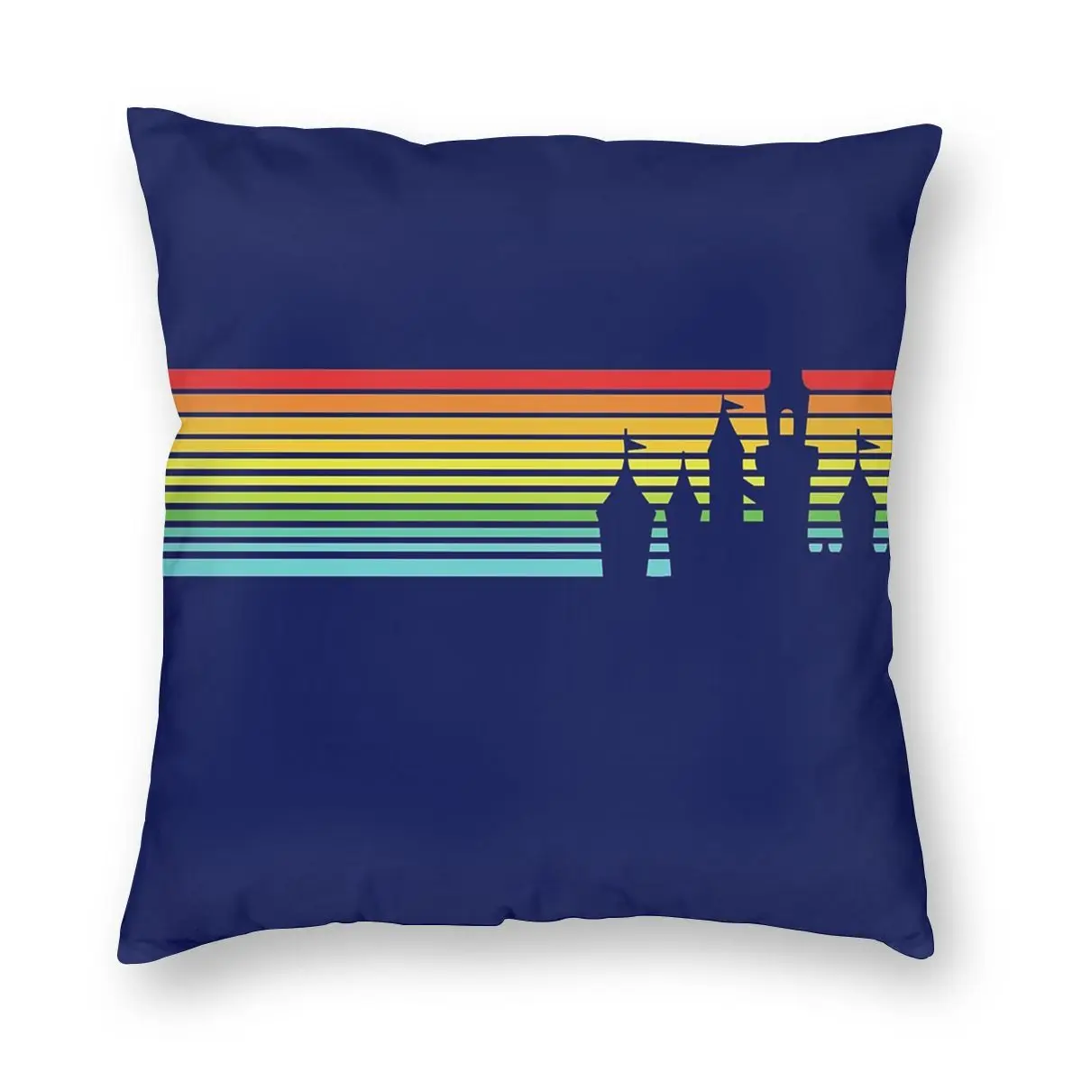

Retro Castle Stripes Square Pillow Case Cushions for Sofa LGBT Awesome Pillowcover Home Decor