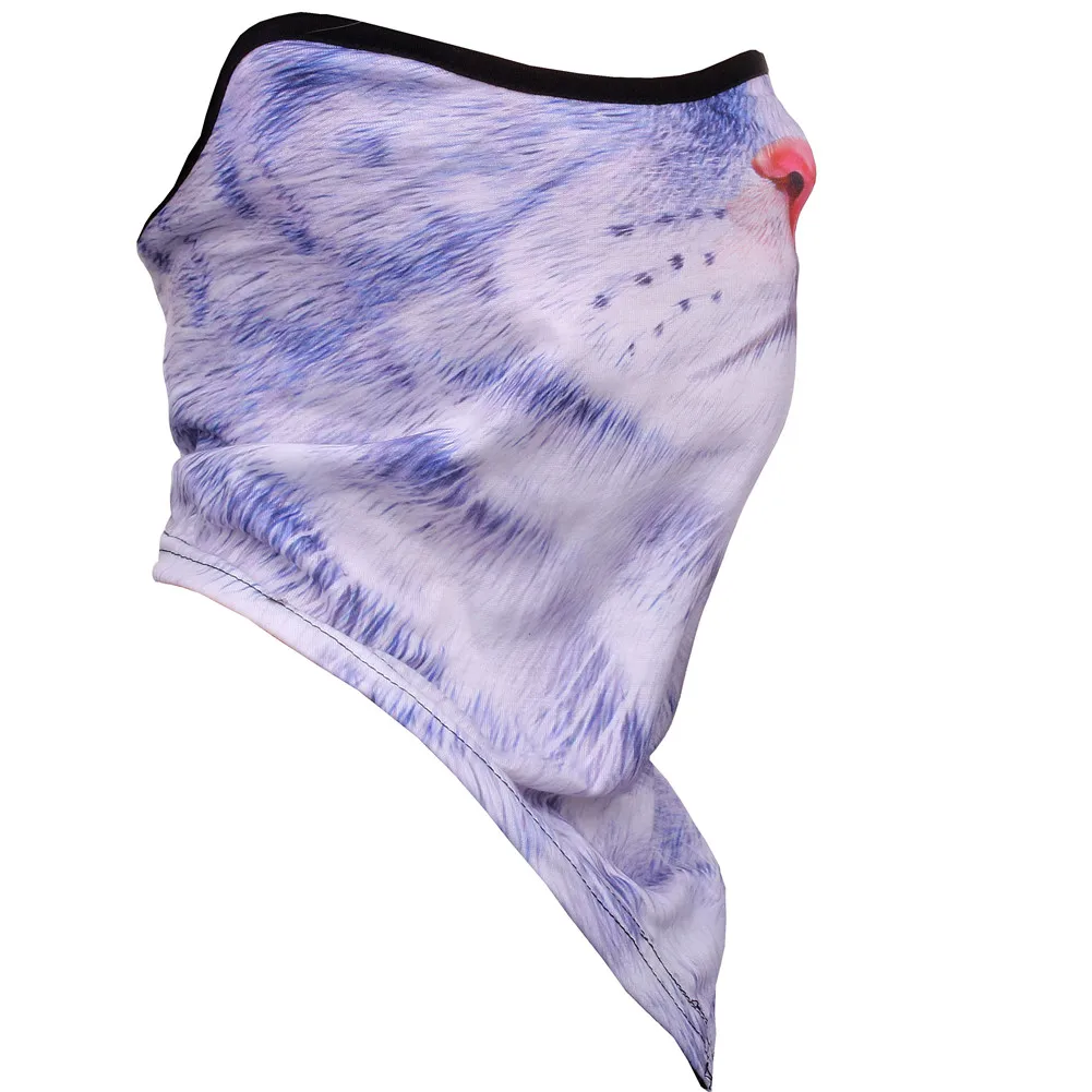 CRUOXIBB 3D животных шеи теплые гетры непромокаемая лицевая маска шарф для лыжного