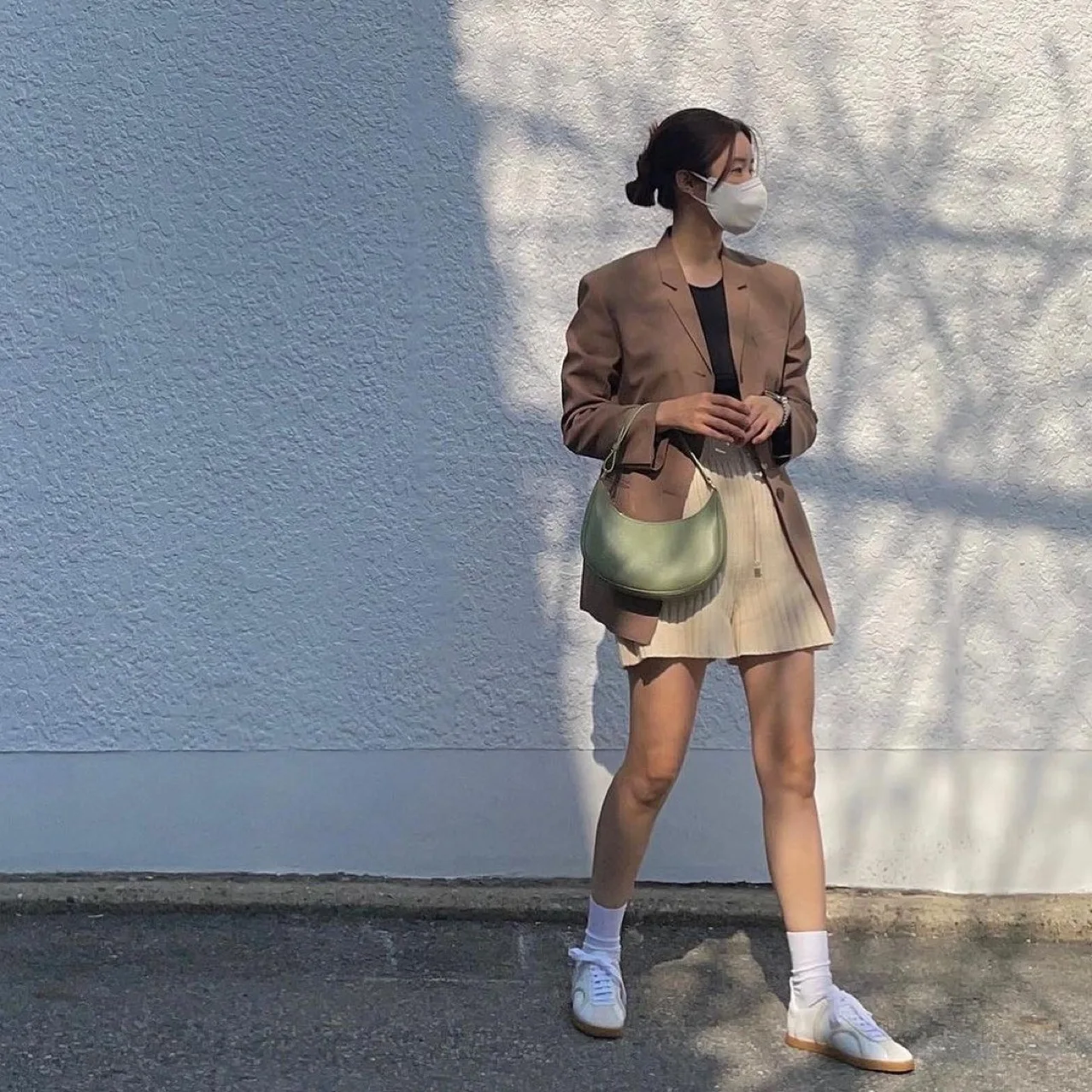 

Women shoes 2021 Spring and Summer New Style Ladies Hand Stitching Lace-up Sports Casual Sneakers or Flat White Shoes