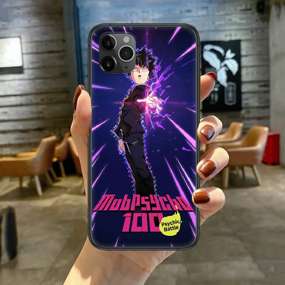 

Anime Mob Psycho 100 Phone Case Cover For Iphone 5 5S 6 6S PLUS 7 8 11 12 Mini X XR XS PRO SE 2020 MAX black Cover Trend Prime