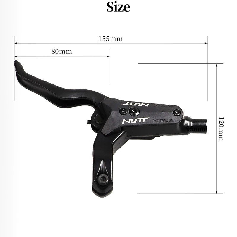 NUTT Hydraulic Disc Brake A5-D Electric Scooter Magnetic Induction Power-off Oil Brake Caliper Right side Installation Equipment