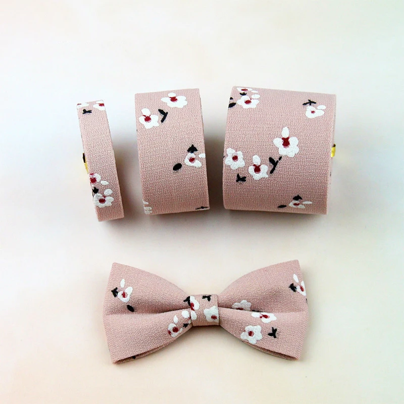 20 метров Цветущая тканевая лента с цветочным принтом складывающаяся DIY для