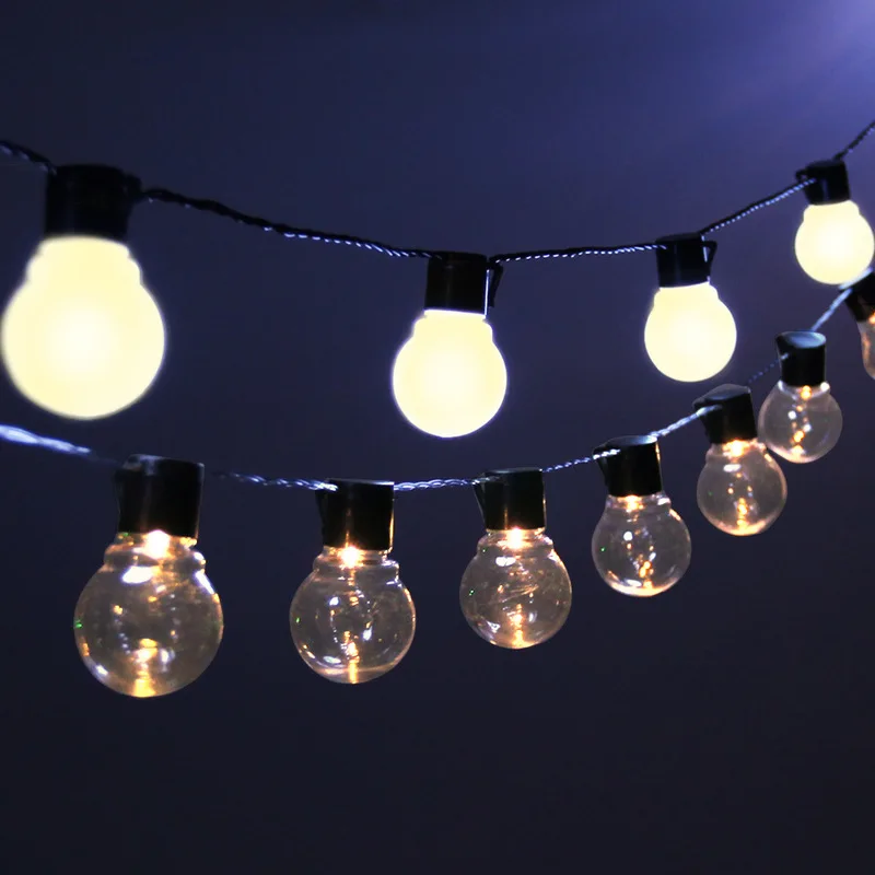 

10/20 Led Fairy Lights Garland String Lights festoon light bulbs Christmas Lights Outdoor New Year 2022 Christmas Decorations