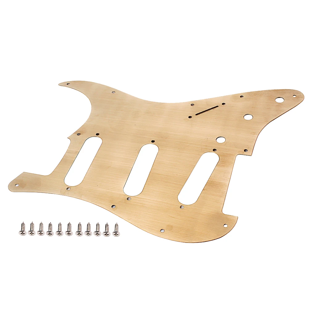 

New Bronze SSS Style Pickguard Guitar Scratch Plate for ST Guitar Parts Accs