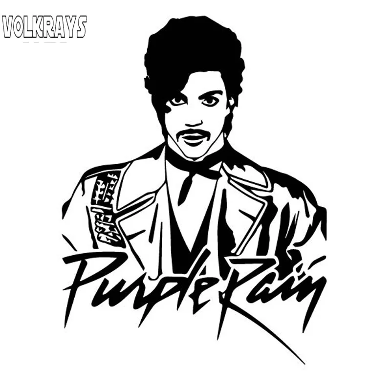 Volkrays интересный стикер автомобиля ослепительно фиолетовый дождь певец принц