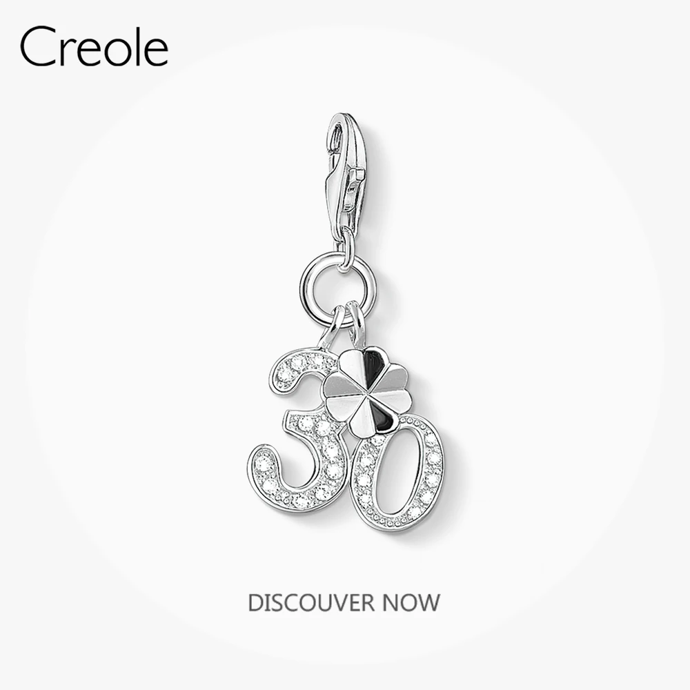 

Счастливое число 30 подвеска, 2020 сезон весна; Брендовая; Новинка в европейском стиле модные украшения мода 925 стерлингового серебра подарок для женщин и девочек