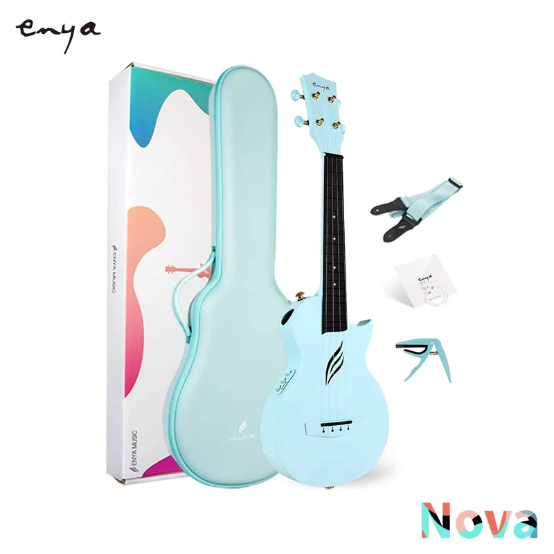 Enya концертное укулеле акустика плюс Nova U/или EQ 23 дюйма вырез из углеродного