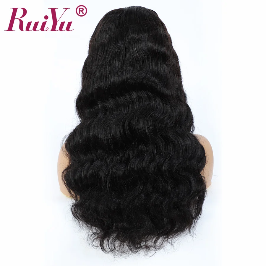 RuiYu волосы для тела волна U часть парик человеческие женщин бразильские Remy Glueless