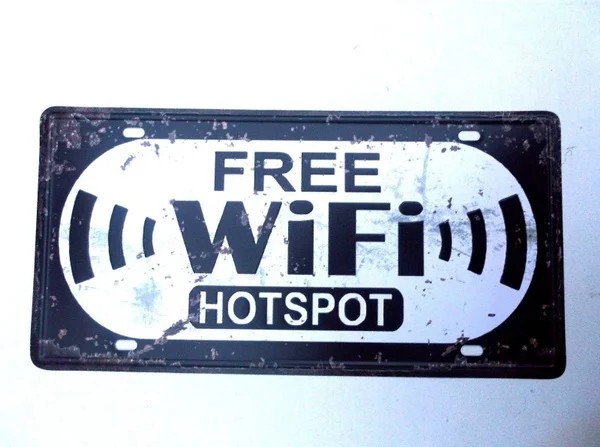 Металлическая Оловянная точка доступа Wi Fi для паба бара гаража ретро кухни кафе