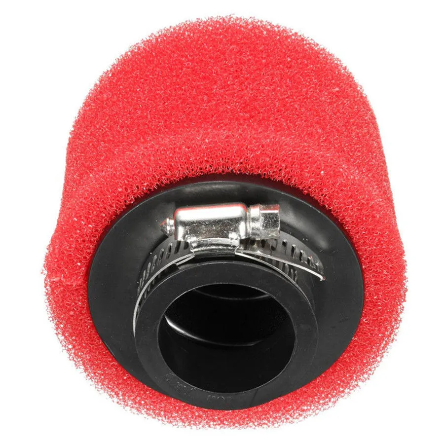 

Racing Air Filter Red+Black Rubber+Sponge W/ Stainless Steel Clamp Washable 1pc