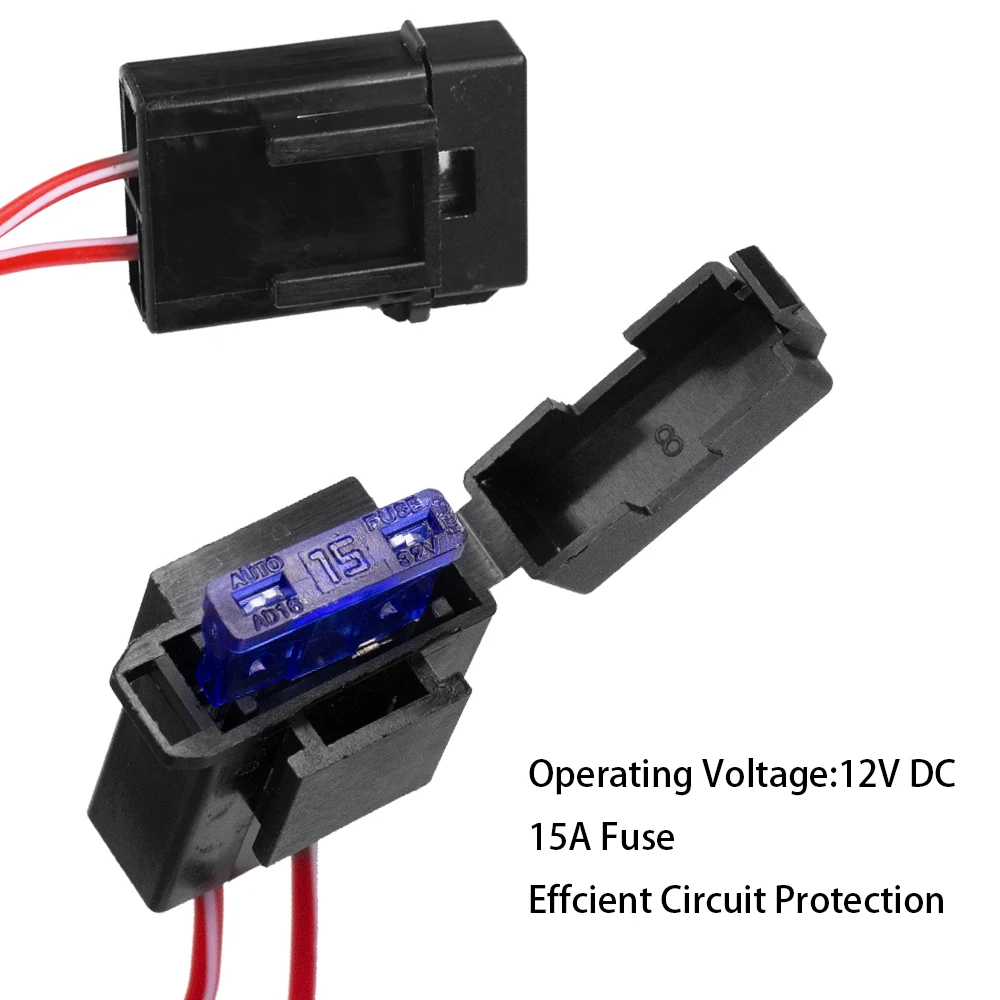 

YUNPICAR H11 881 H9 Fog Light Lamp Wiring Harness Socket Wire Connector With 40A Relay & ON/OFF Switch Kits Fit LED Work Lamp