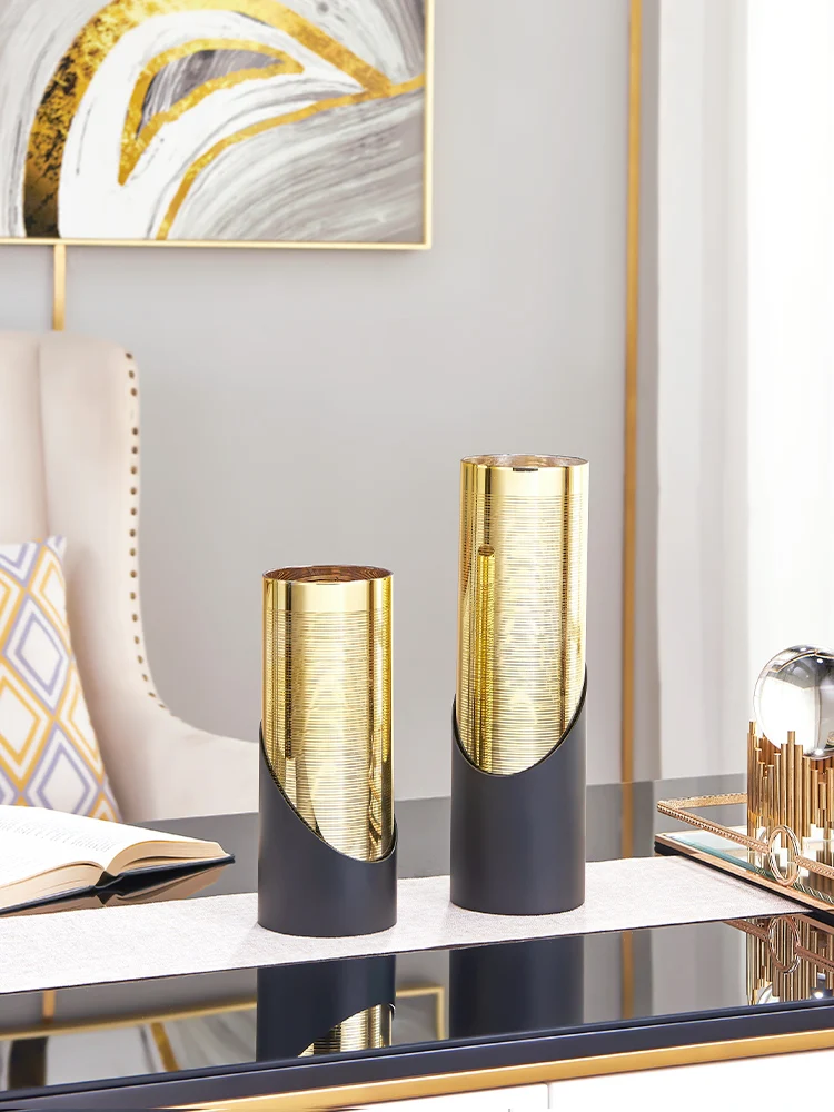 

Metal Modern Flower European Style Vase Art Home Design Creative Hobbies Interior Plant Holder Ornaments Jarrones Vases EH50VA