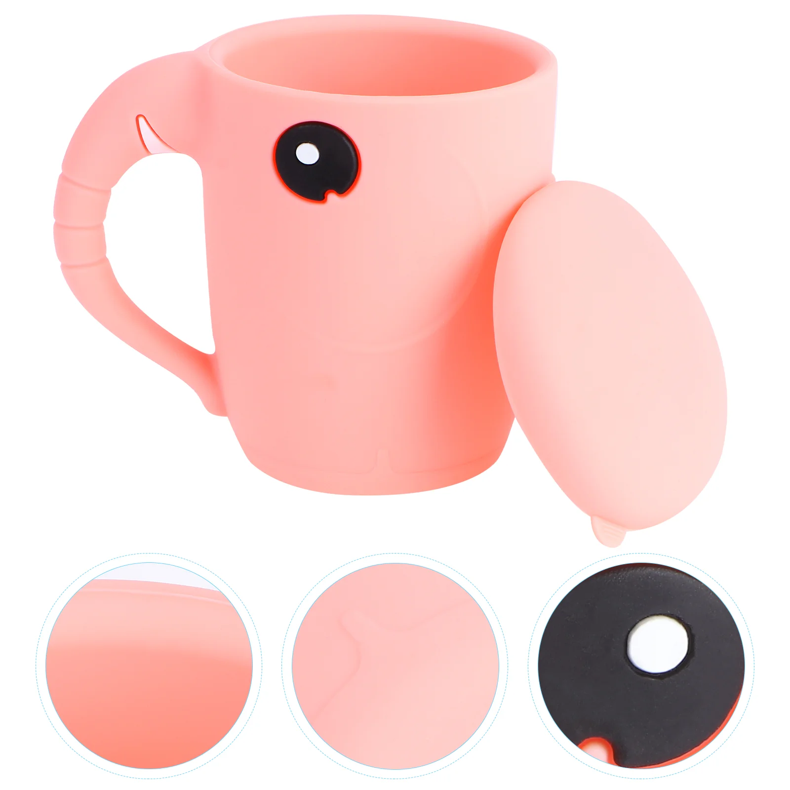 

1pc Little Elephant Silicone Cup Children Cartoon Drinking Water Cup )