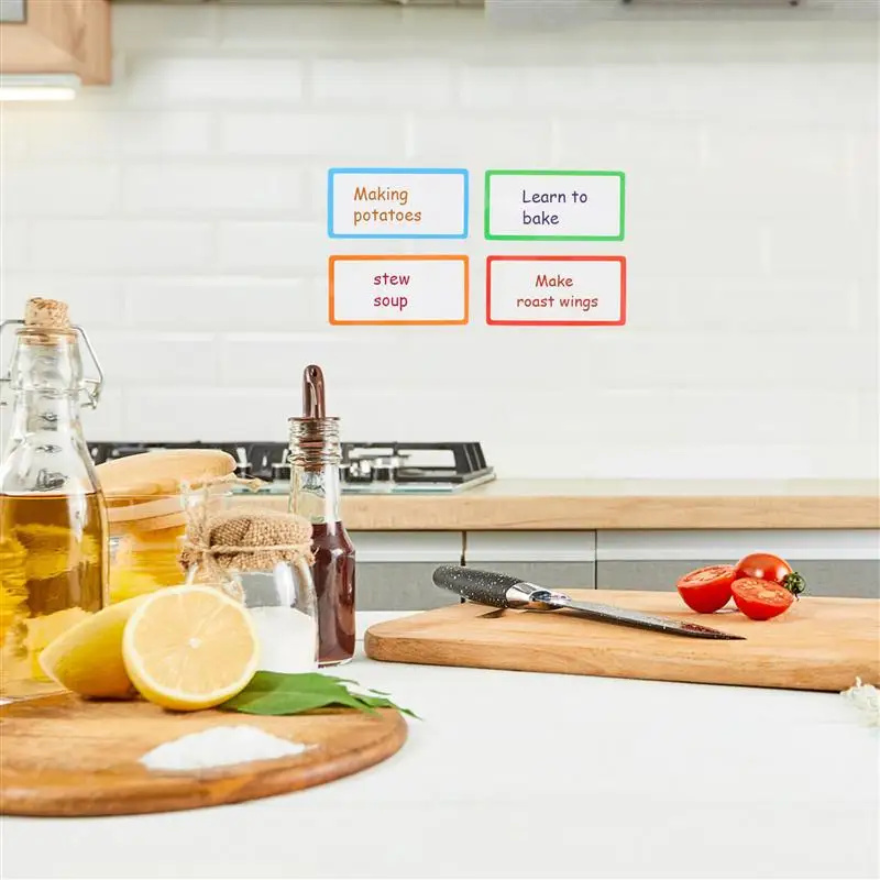 Магнитный блокнот для холодильника многоразовый разноцветный 8 шт. | Дом и сад