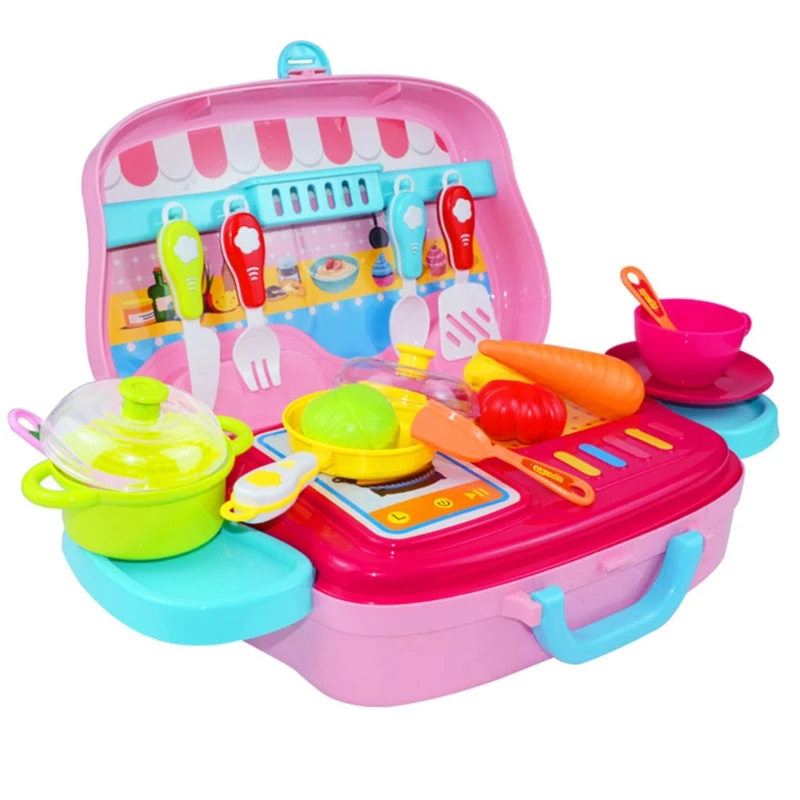 

124D Набор детских игрушек для мытья в посудомоечной машине, Кухонные Игрушки для ролевых игр с имитацией крана для детей