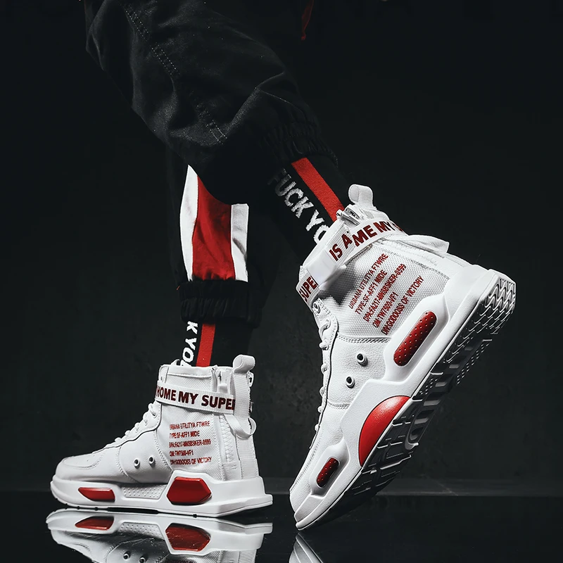 Супер Популярные Зимние плюшевые кроссовки спортивные ботинки мужские высокие