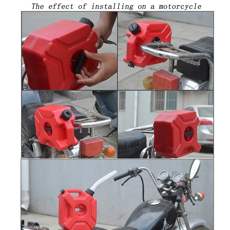 Красные 3/5l топливные баки пластиковые банки для бензина канистры автомобиля