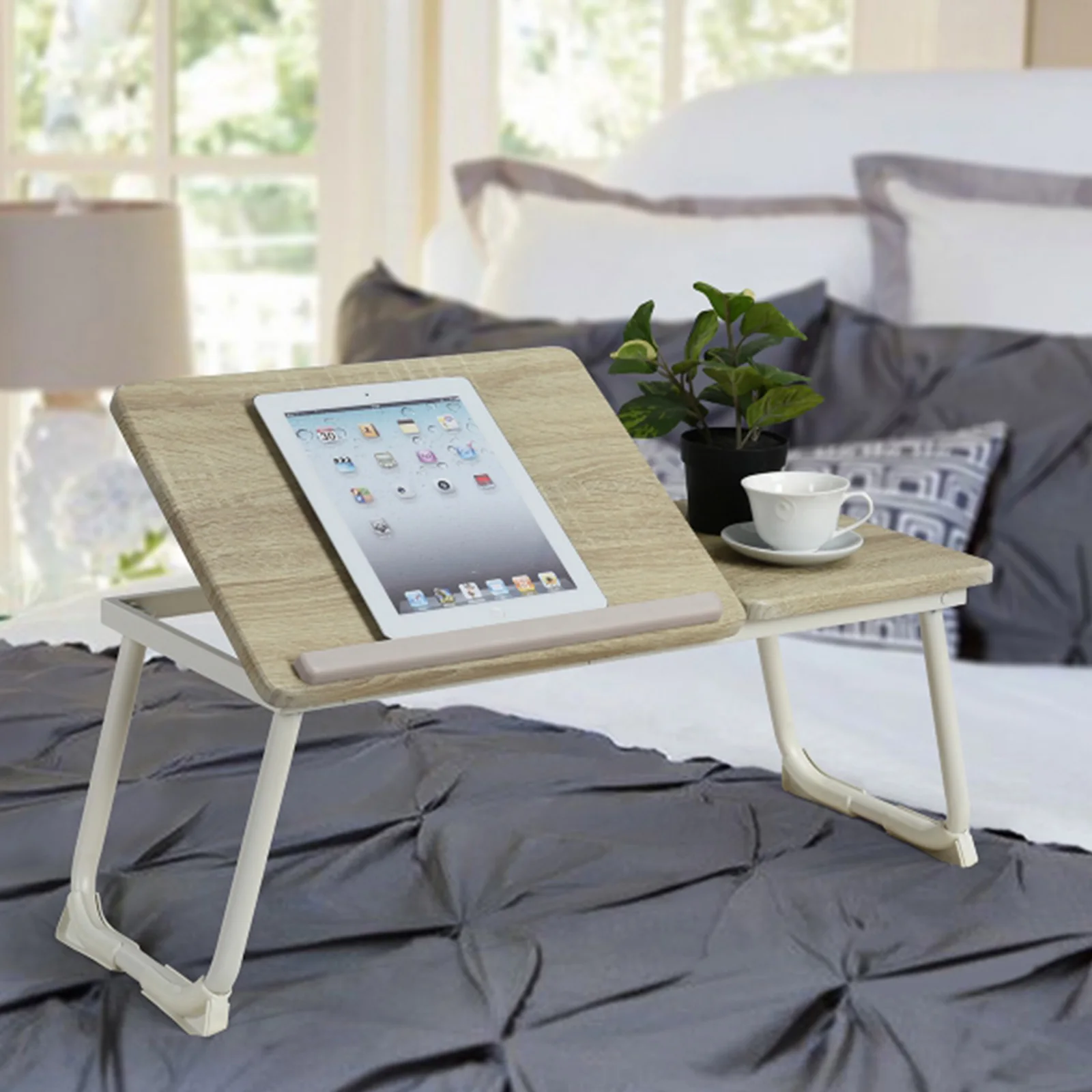 Стол для ноутбука портативный складной с регулируемым углом столик-поднос