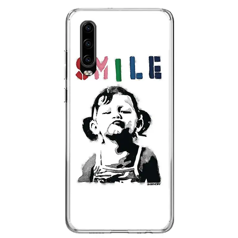 Чехол для телефона с граффити Banksy Huawei Y5 Y6 Y7 Y9S Honor 9 10 Lite 8A 8X 8S 9X P Smart Z 2019 7X 7A мягкая