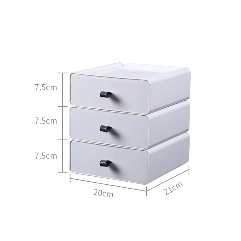 

Desktop Stackable Organizer Drawer Storage Box Makeup Organizer For Cosmetic Storage Box Home Organizer Desktop Large Capacity