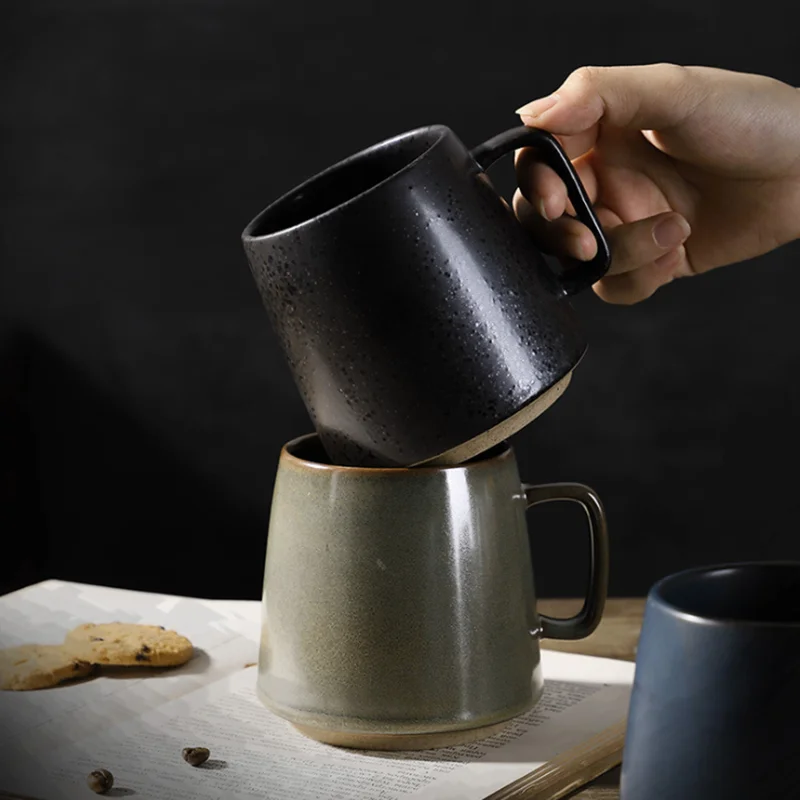 Японская кружка в стиле ретро кофейная чашка домашняя керамическая креативная