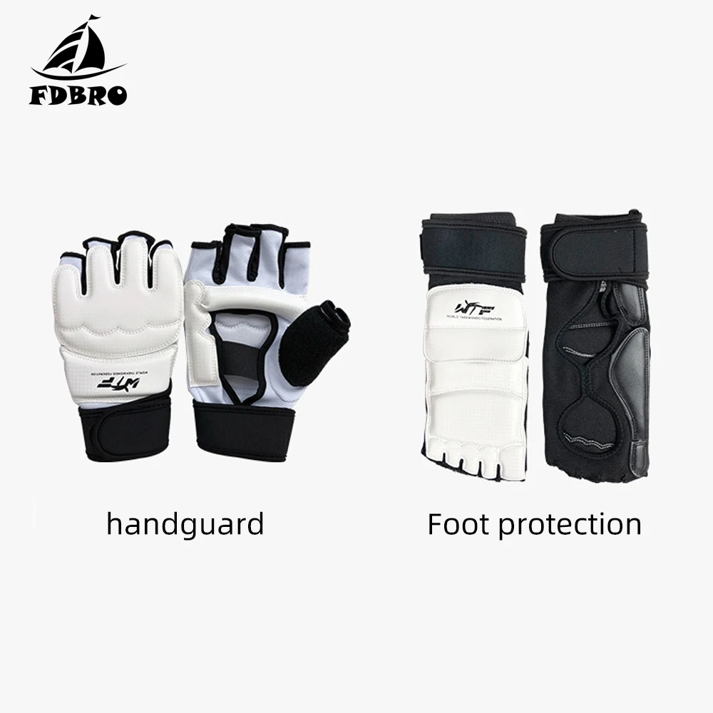 Taekwondo Foot Protector Adult Child Protect Gloves Ankle Support Fighting Guard Kickboxing Boot WTF Approved Palm | Спорт и