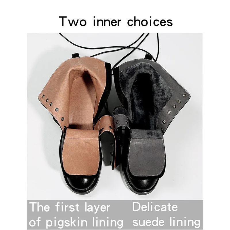 Женские ботинки мартинсы Mordoan из натуральной коровьей кожи с перекрестной