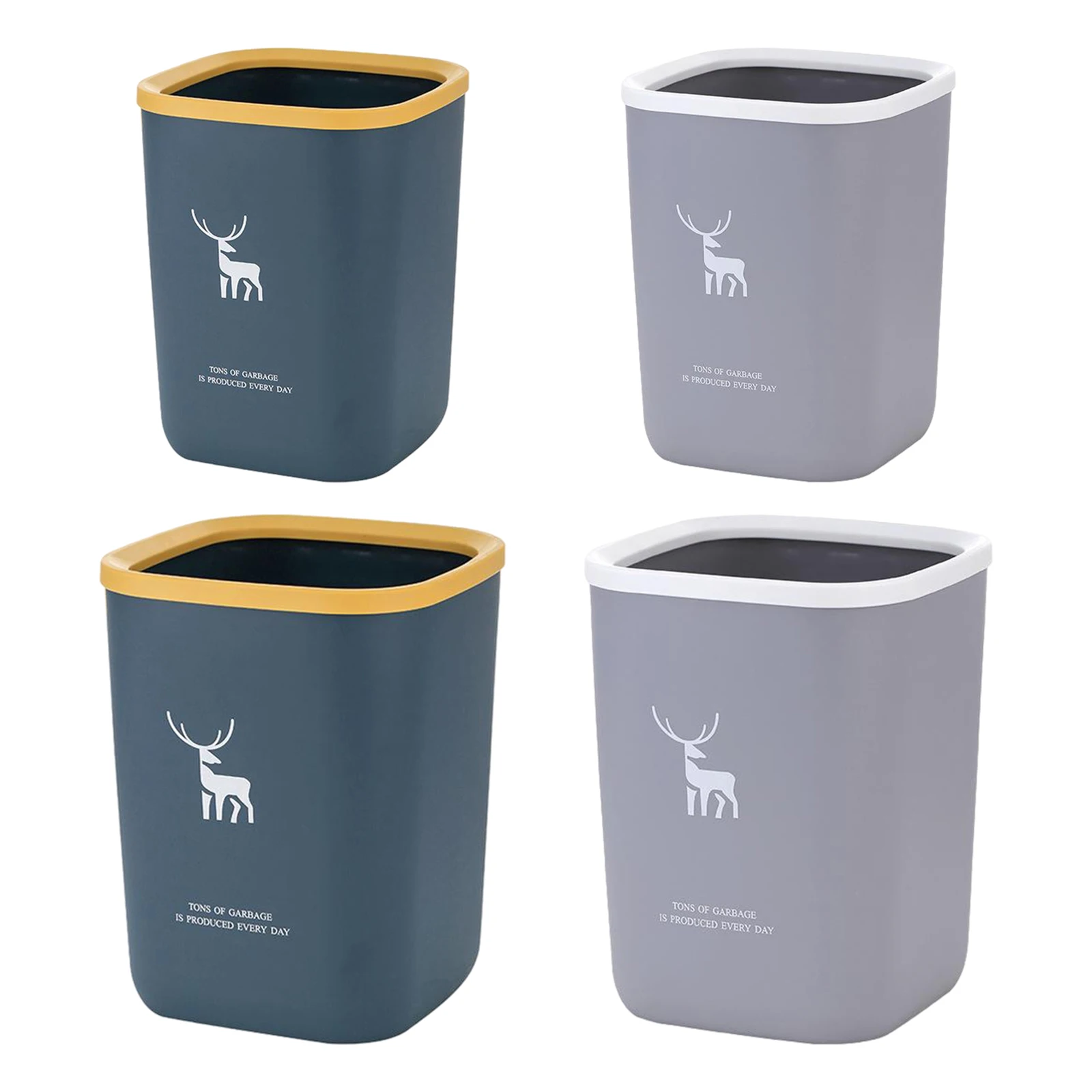 

Paper Wastebasket Bin Dustbin Trash Can Bedroom Bathroom Kitchen Office