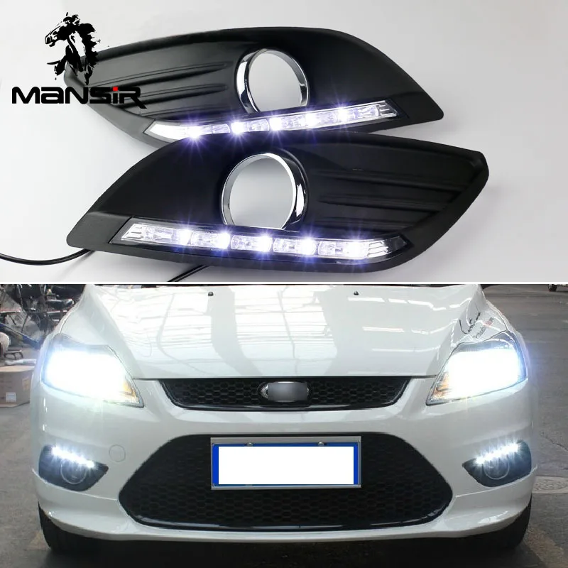 Светодиодный дневной светильник s для Ford Focus 2 MK2 2009 2010 2011 и автоматическим
