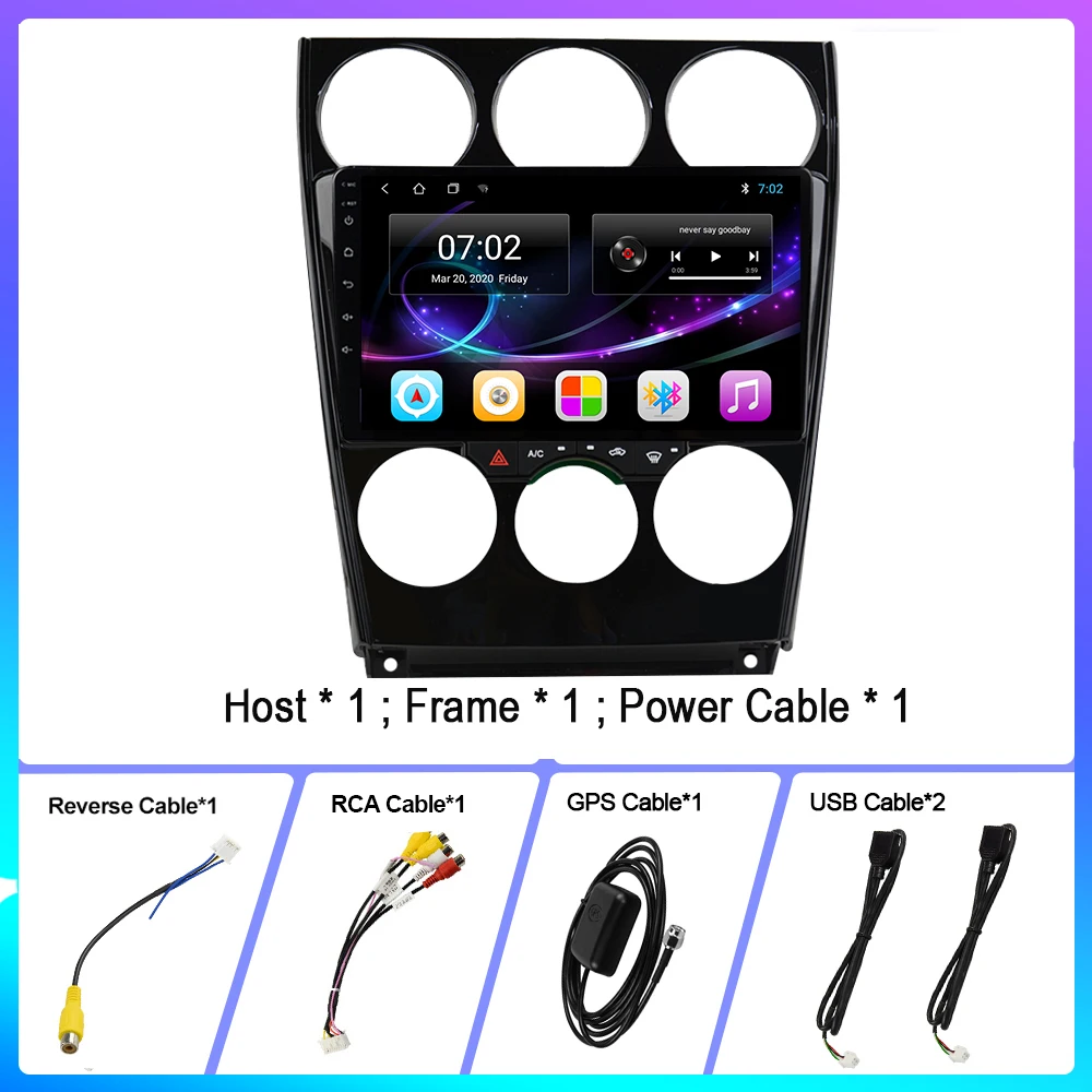 OKNAVI 2 Din Android 9.0 Car Multimedia Player For Mazda-6 2006 2007 2008 2009-2013 GPS Navigation Stereo WIFI 4G BT Radio | Автомобили и
